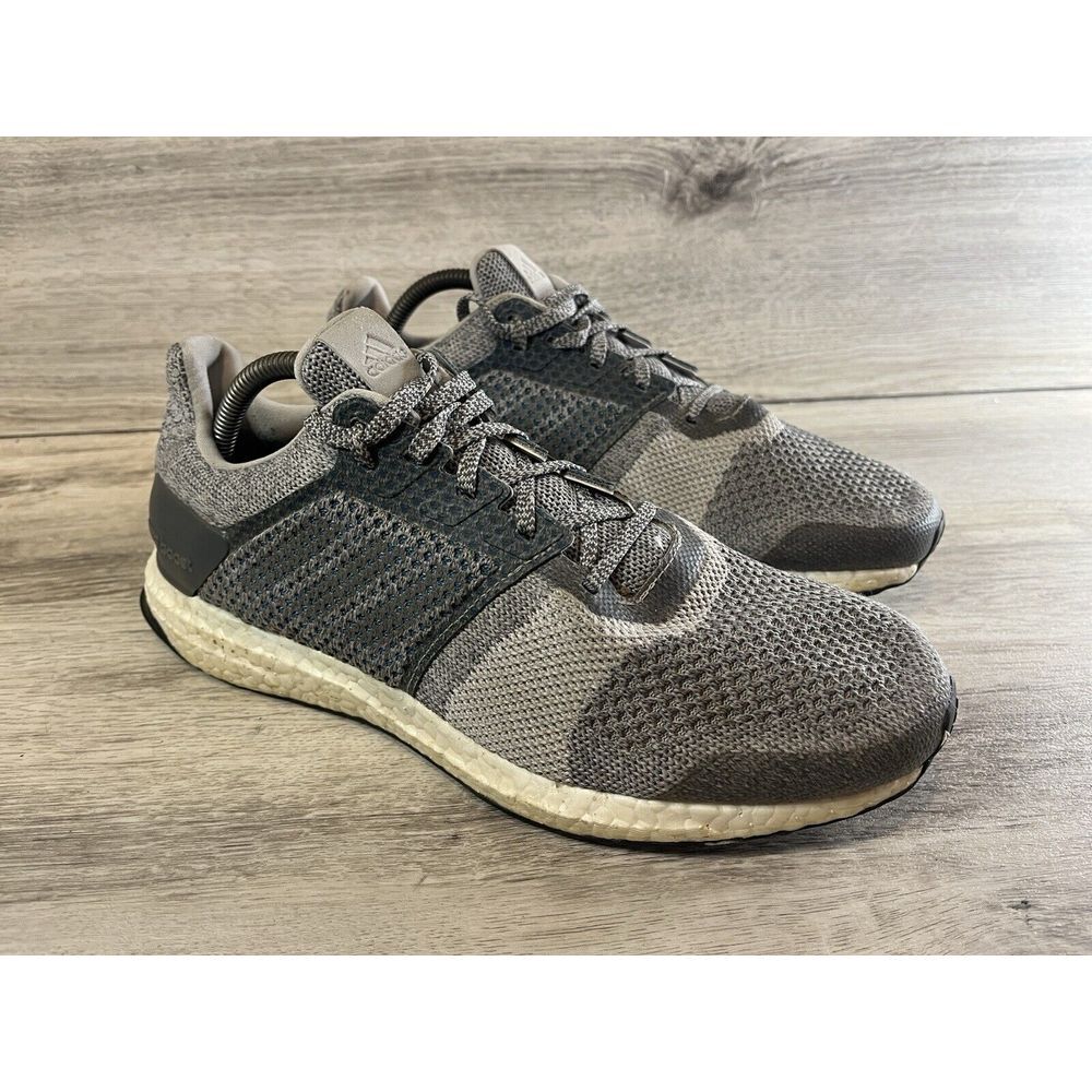 Adidas Ultra Boost St‎ Gray White Women's Sz 10.5 Running Sneakers Shoes BY1900
